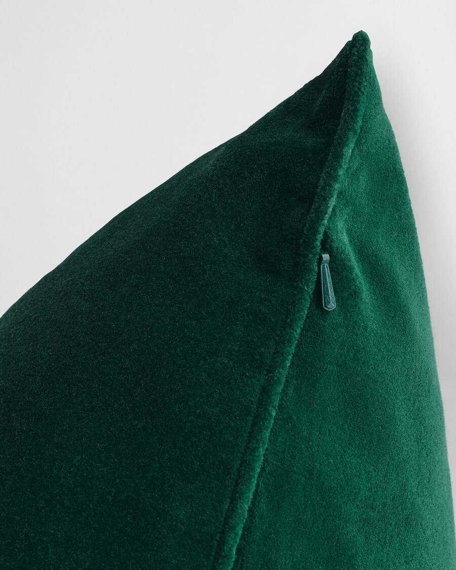 poduszka aksamitna - tartan green