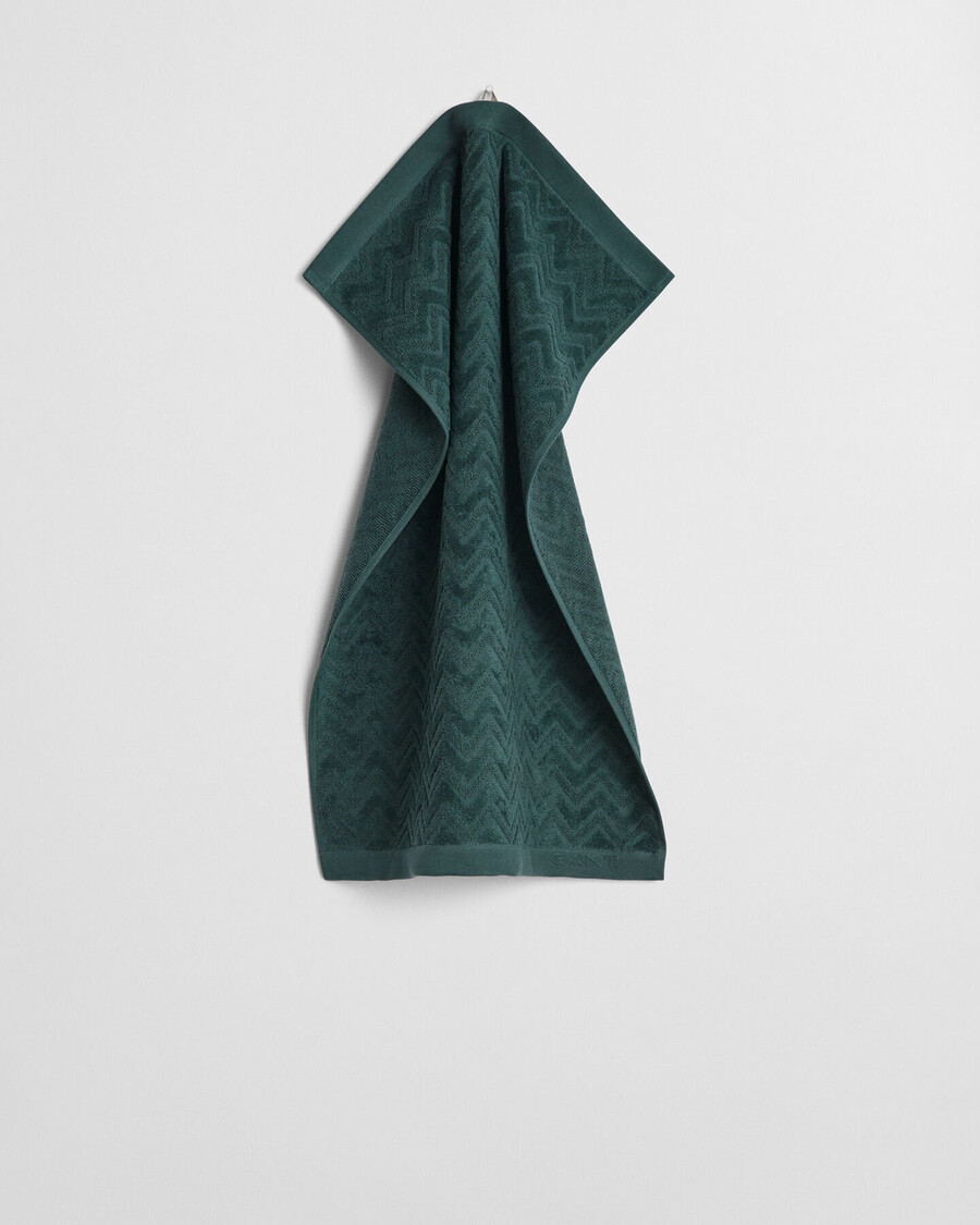ręcznik Żakardowy w jodełkę 50x70 - tartan green