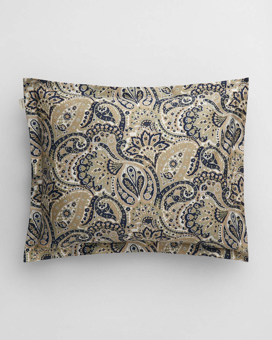 poszewka na poduszkę z nadrukiem paisley archive – faded sage