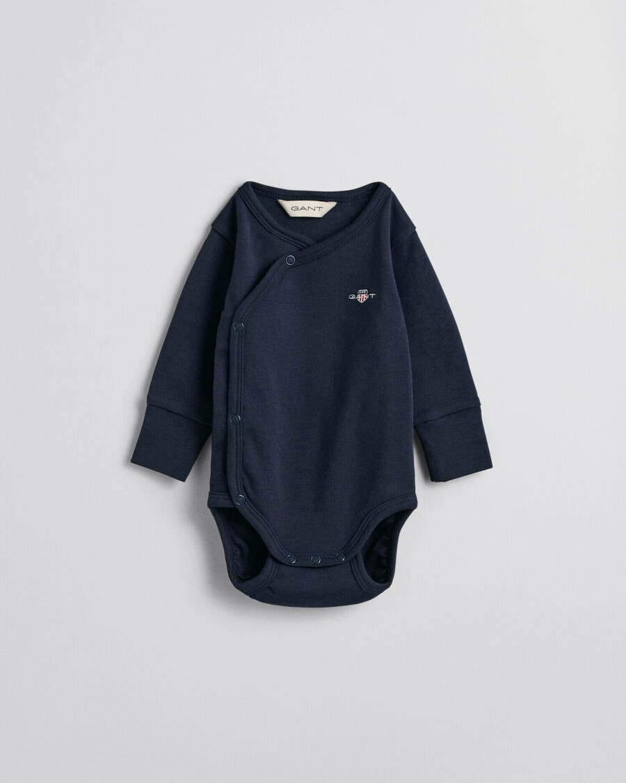 body baby shield z długim rękawem – wieczorowy błękit