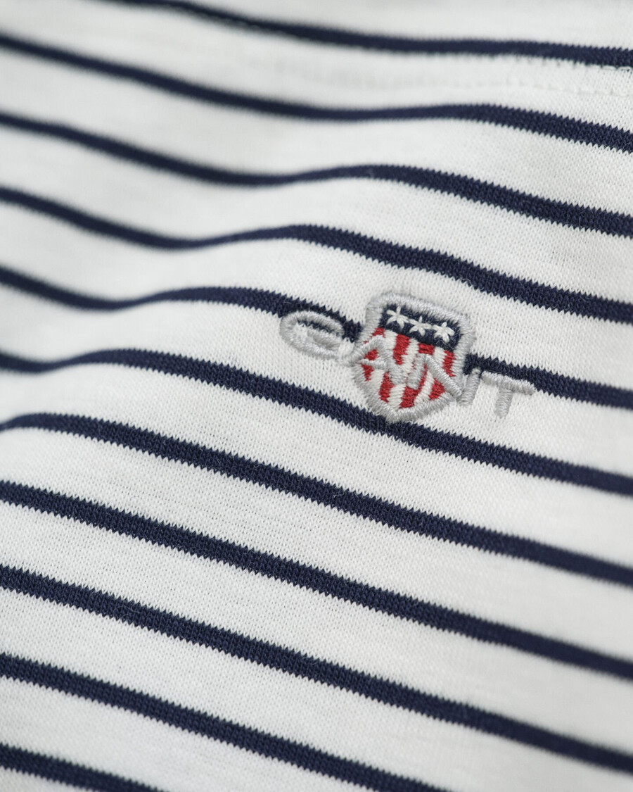 leginsy w paski baby shield – białe
