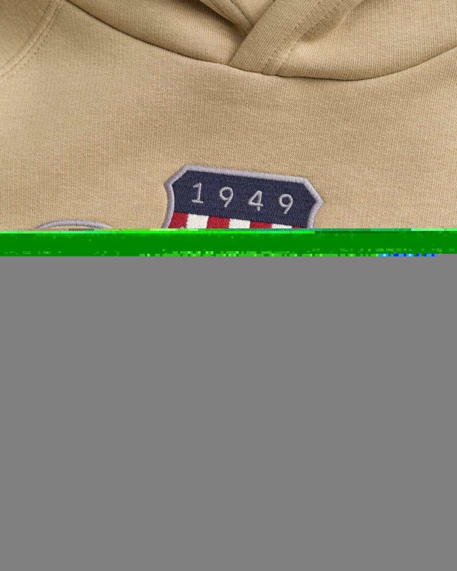 bluza z kapturem kids archive shield w kolorze ciemnokhaki