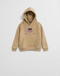 bluza z kapturem kids archive shield w kolorze ciemnokhaki