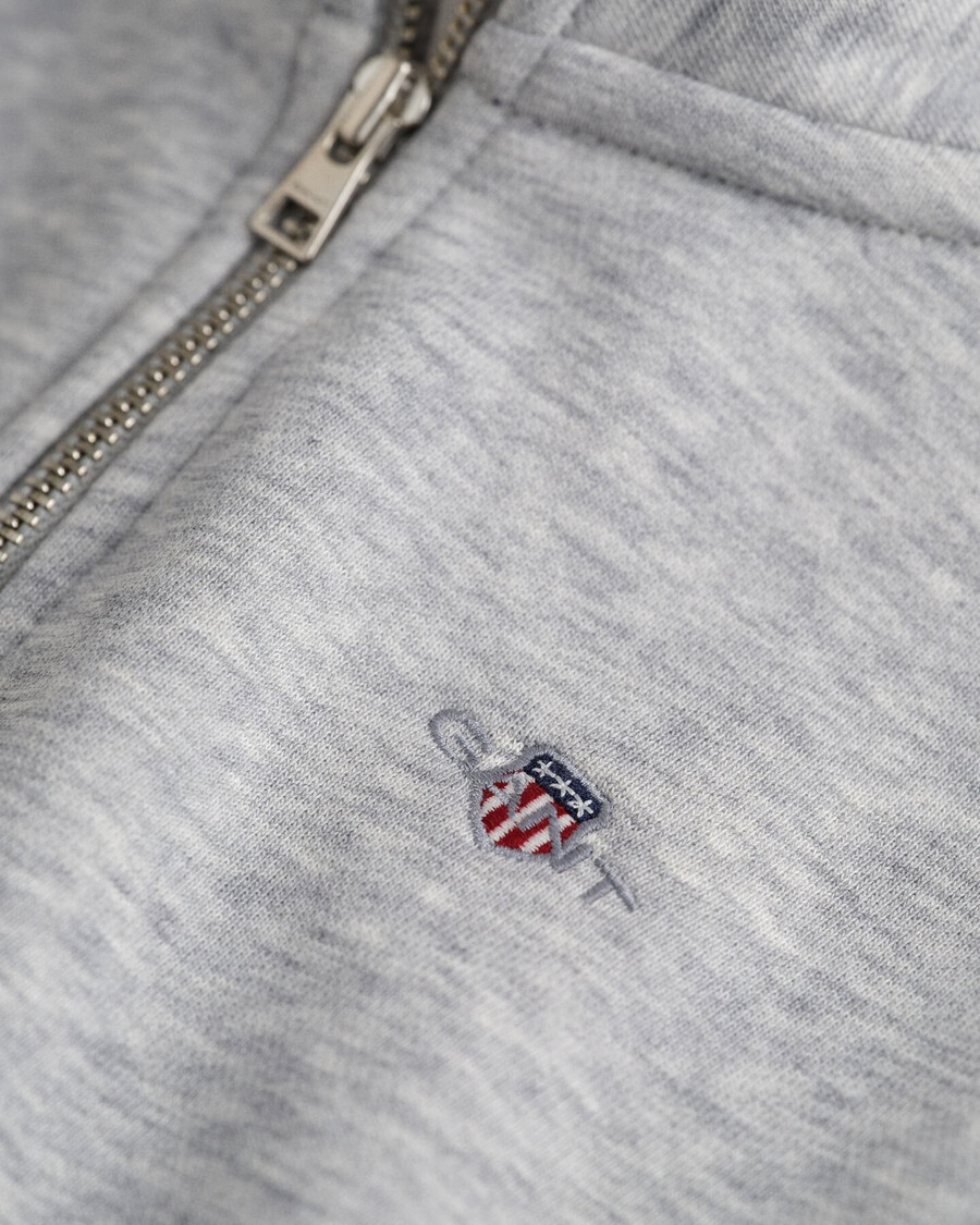 dziecięca bluza shield halfzip – jasnoszary melanż