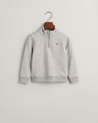 dziecięca bluza shield halfzip – jasnoszary melanż