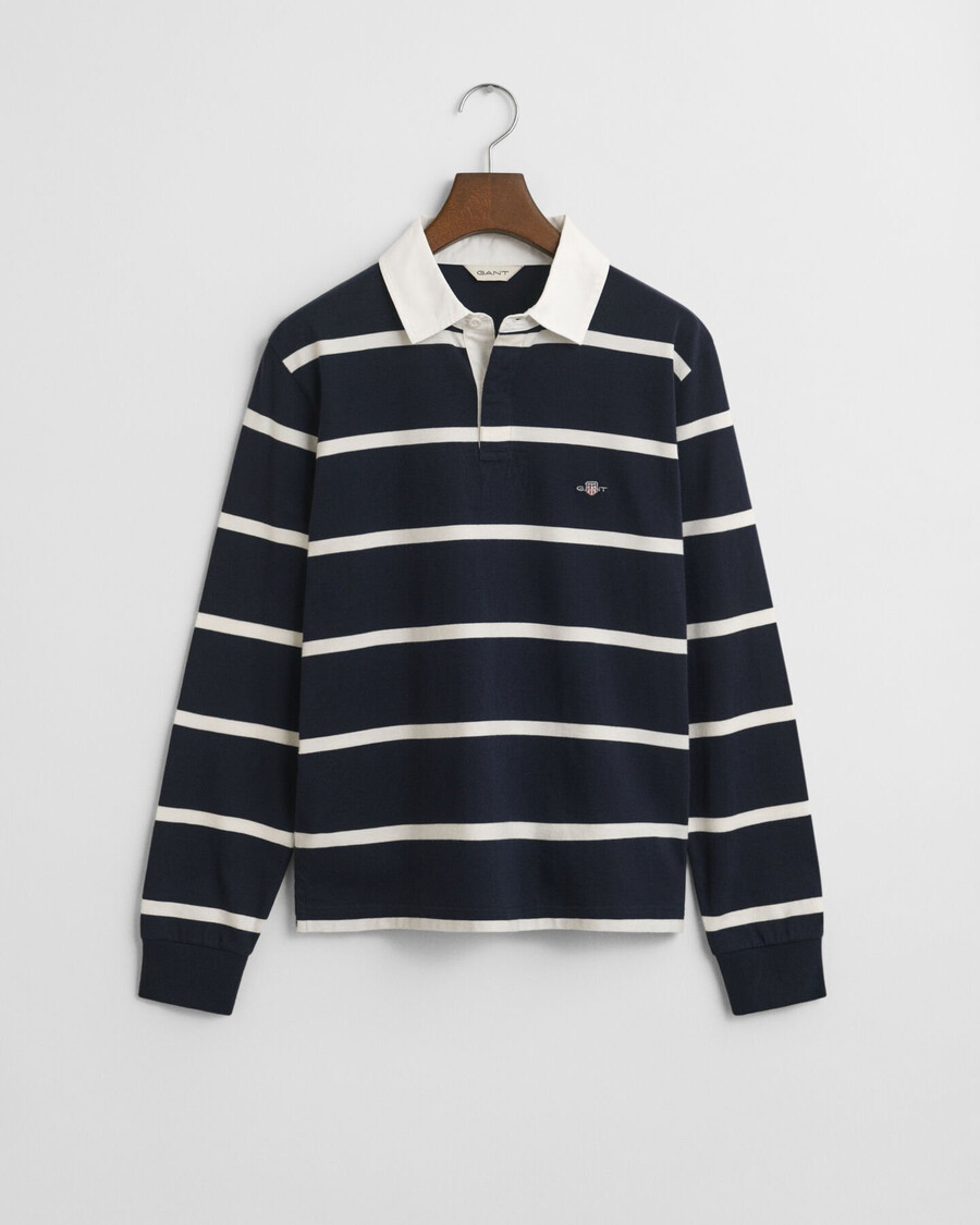 teens shield striped rugger - wieczorny błękit