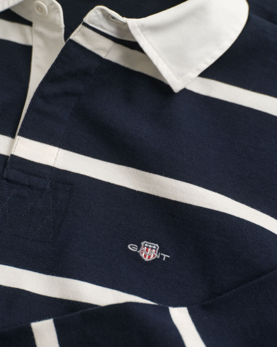 teens shield striped rugger - wieczorny błękit