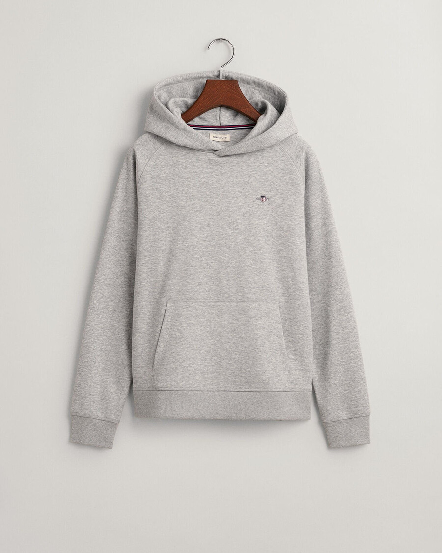 bluza z kapturem teens shield – jasnoszary melanż