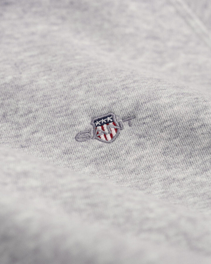 bluza z kapturem teens shield – jasnoszary melanż
