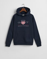 bluza z kapturem teens archive shield – wieczorowy błękit