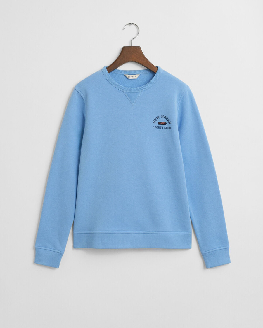 bluza z okrągłym dekoltem dla nastolatków z grafiką – dream blue