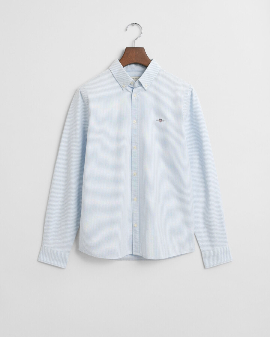 koszula oxford w paski dla nastolatków – capri blue