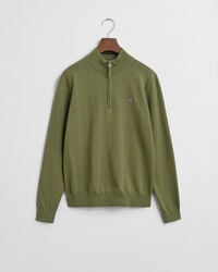 sweter teens shield cotton halfzip w kolorze oliwkowym