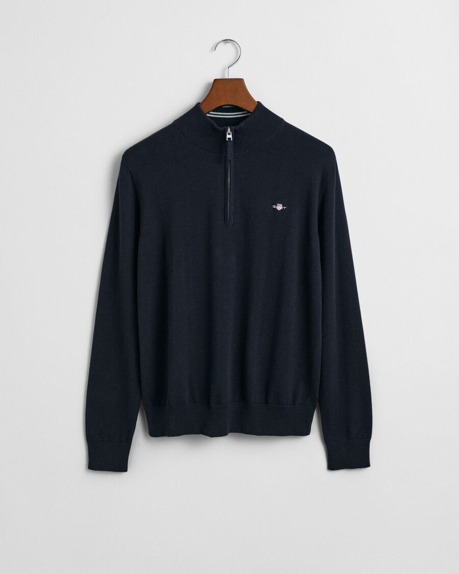 sweter teens shield cotton halfzip – wieczorowy niebieski