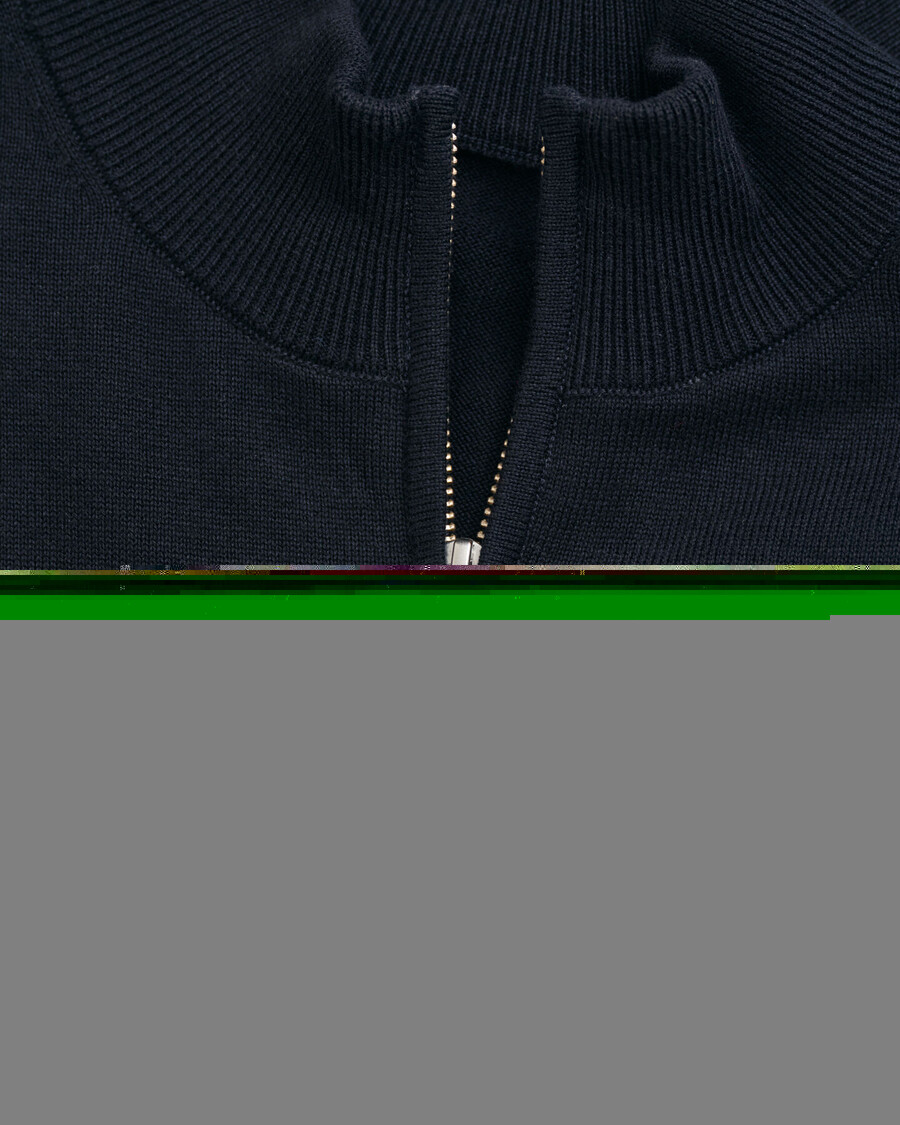 sweter teens shield cotton halfzip – wieczorowy niebieski
