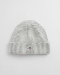 czapka beanie teens shield cotton – jasnoszary melanż