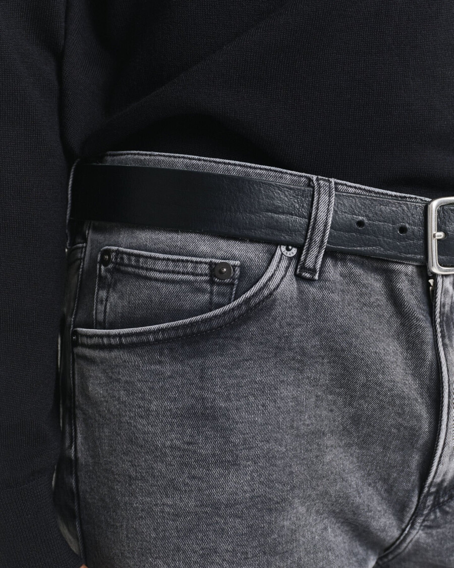 jeansy regular fit black wash – czarne