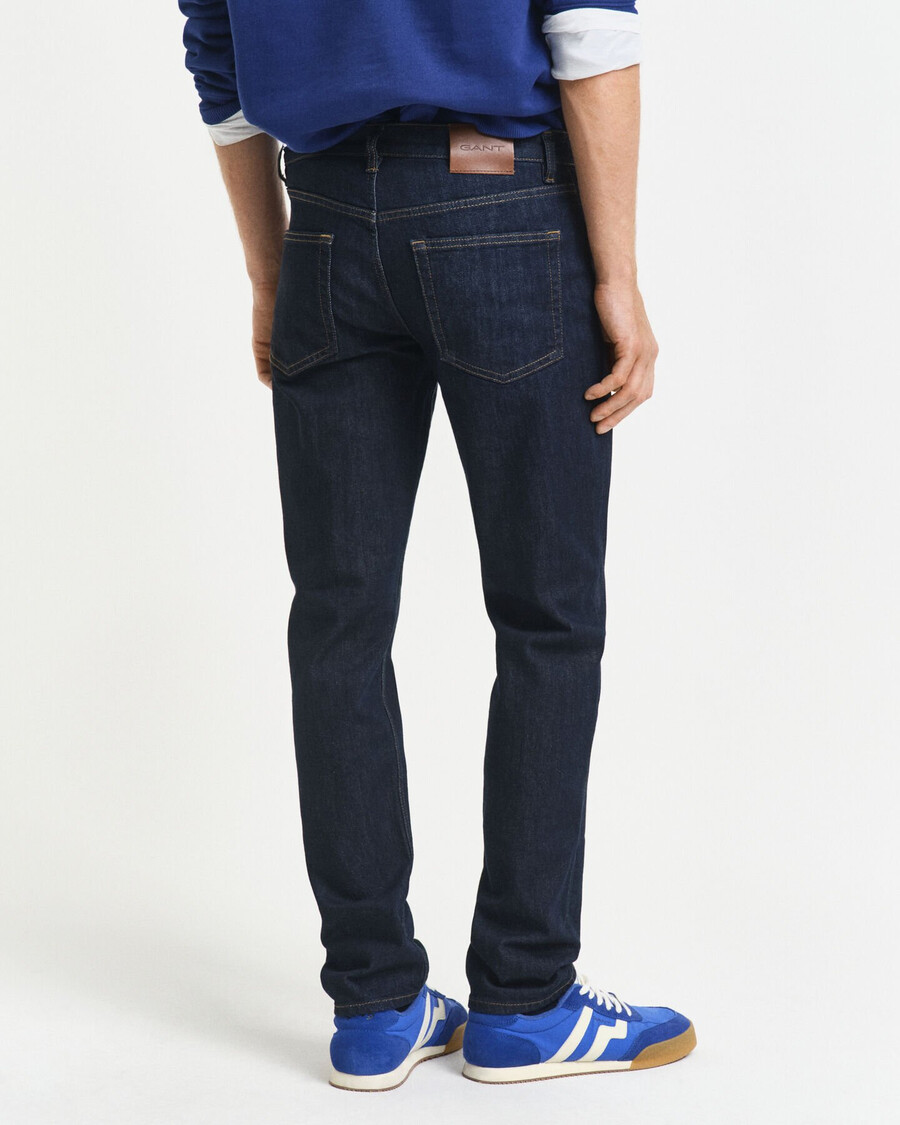 jeansy slim fit - ciemnoniebieskie