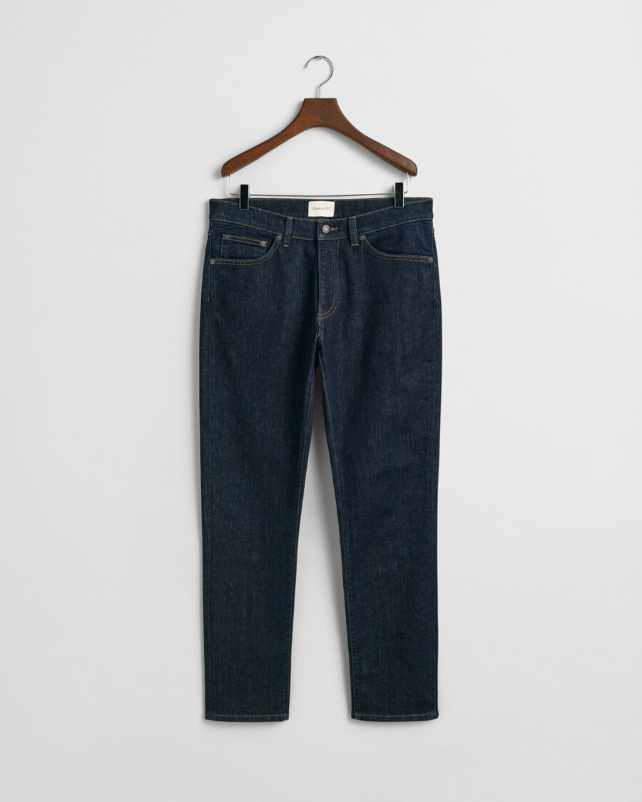 jeansy slim fit - ciemnoniebieskie