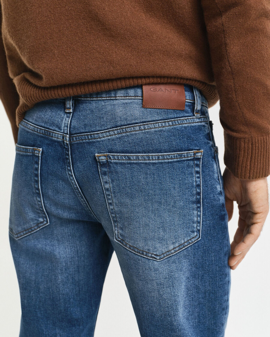 jeansy slim fit - mid blue vintage