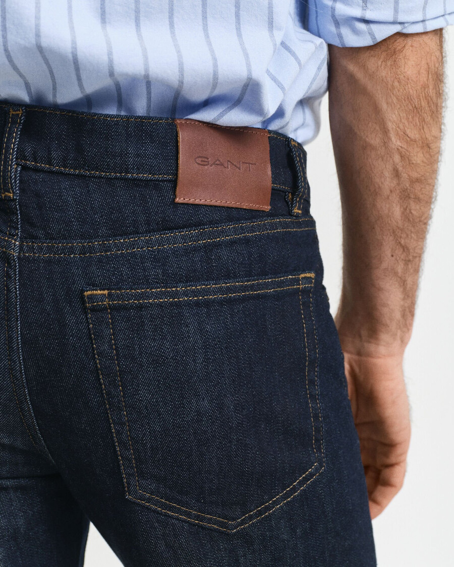 jeansy regular fit - ciemnoniebieskie