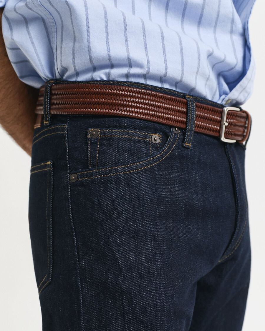 jeansy regular fit - ciemnoniebieskie