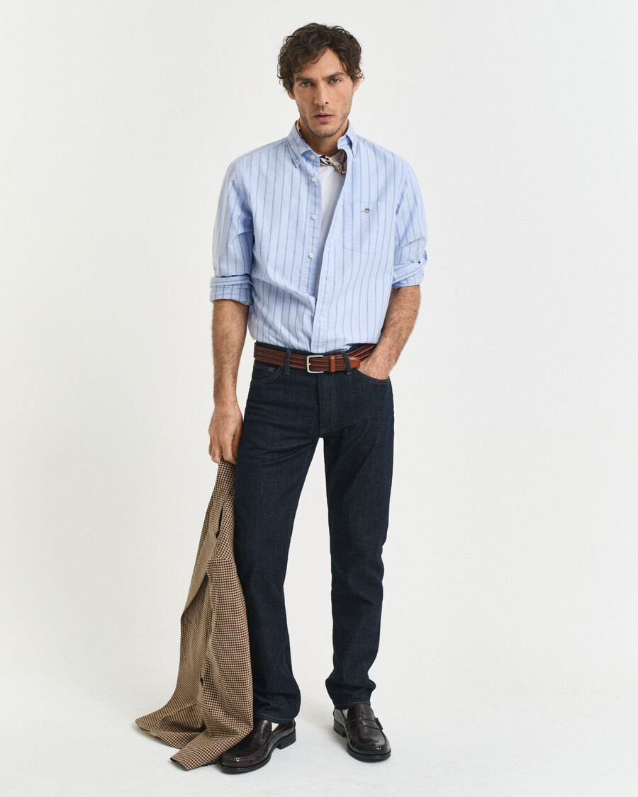jeansy regular fit - ciemnoniebieskie