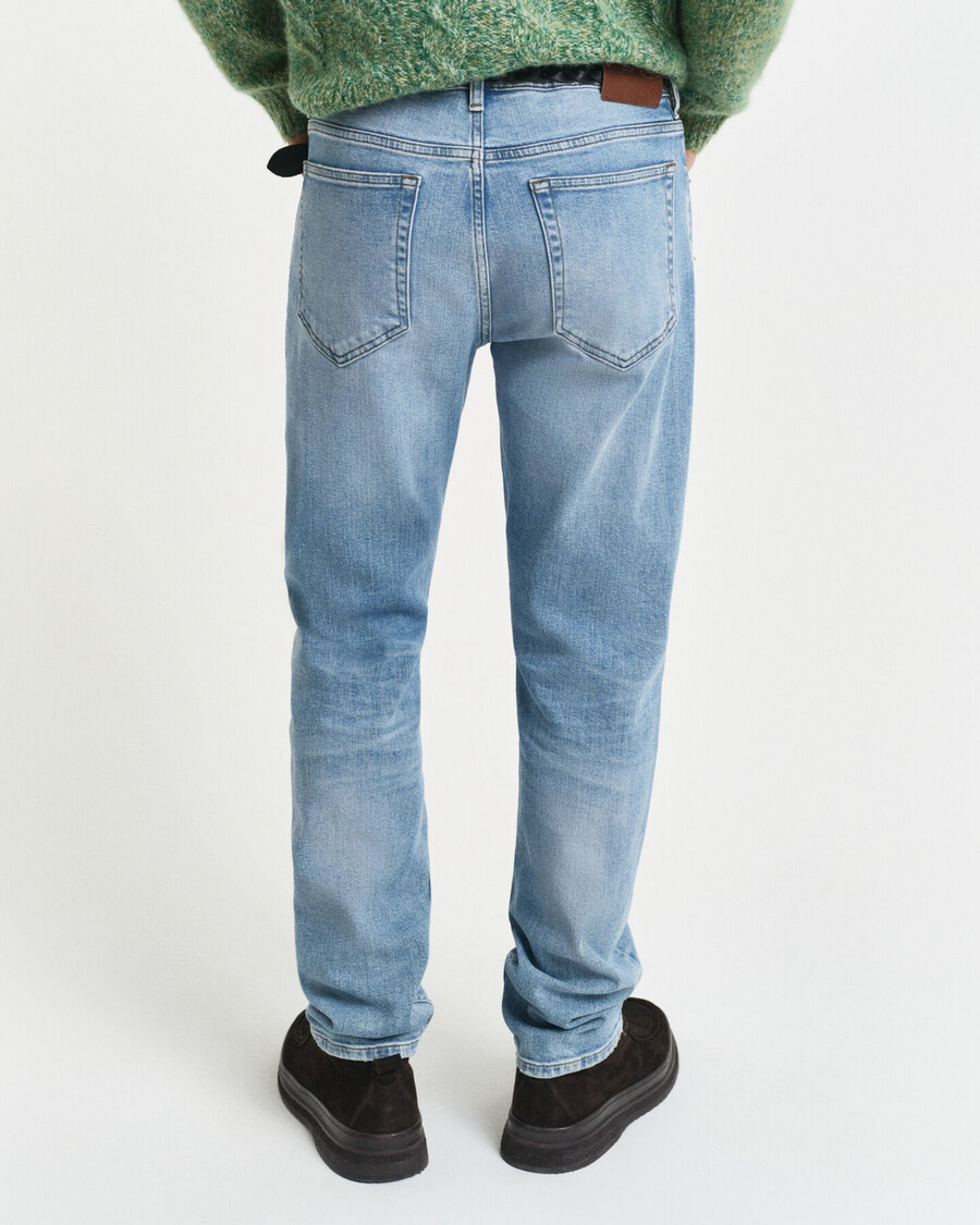 jeansy regular fit - jasnoniebieskie vintage