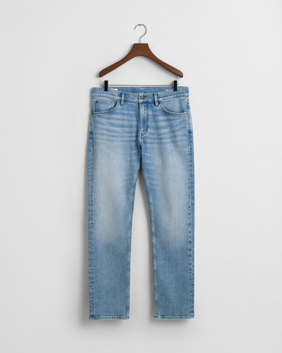 jeansy regular fit - jasnoniebieskie vintage