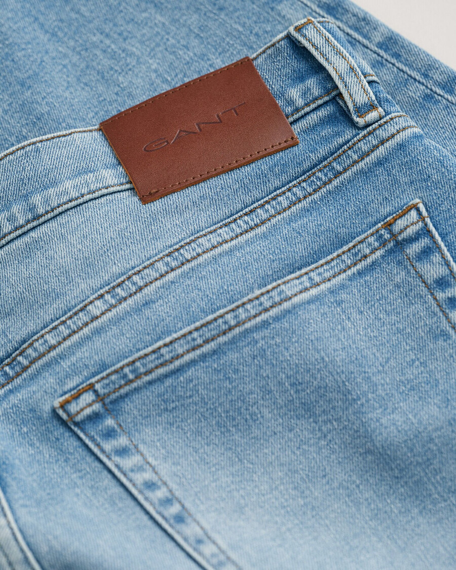 jeansy regular fit - jasnoniebieskie vintage