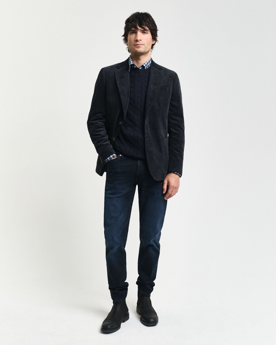 jeansy active recover extra slim fit – czarne vintage