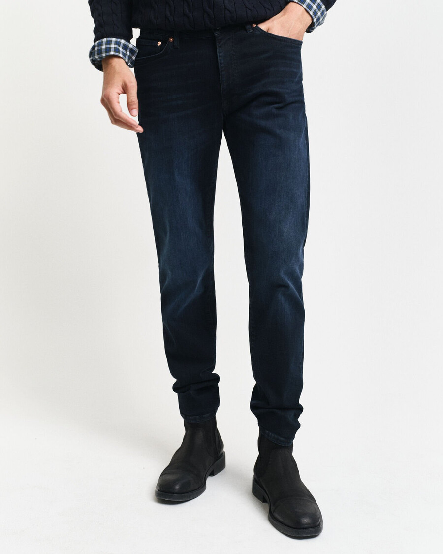 jeansy active recover extra slim fit – czarne vintage