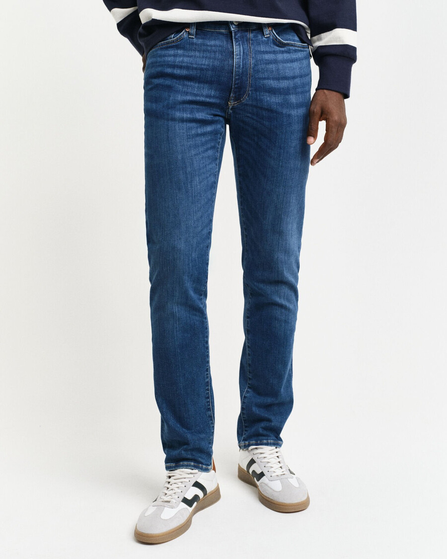 jeansy active recover extra slim fit – Średni niebieski