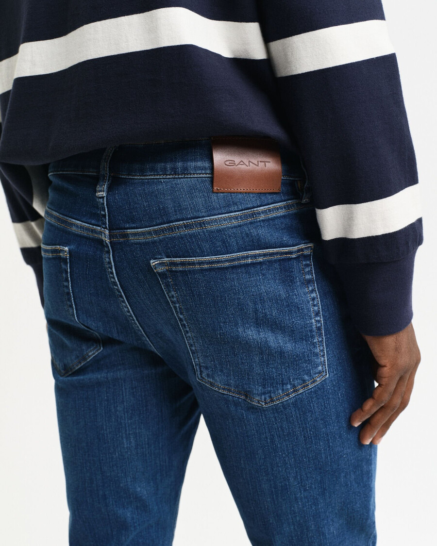 jeansy active recover extra slim fit – Średni niebieski