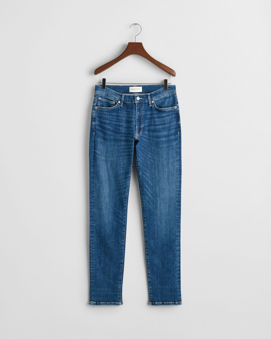 jeansy active recover extra slim fit – Średni niebieski