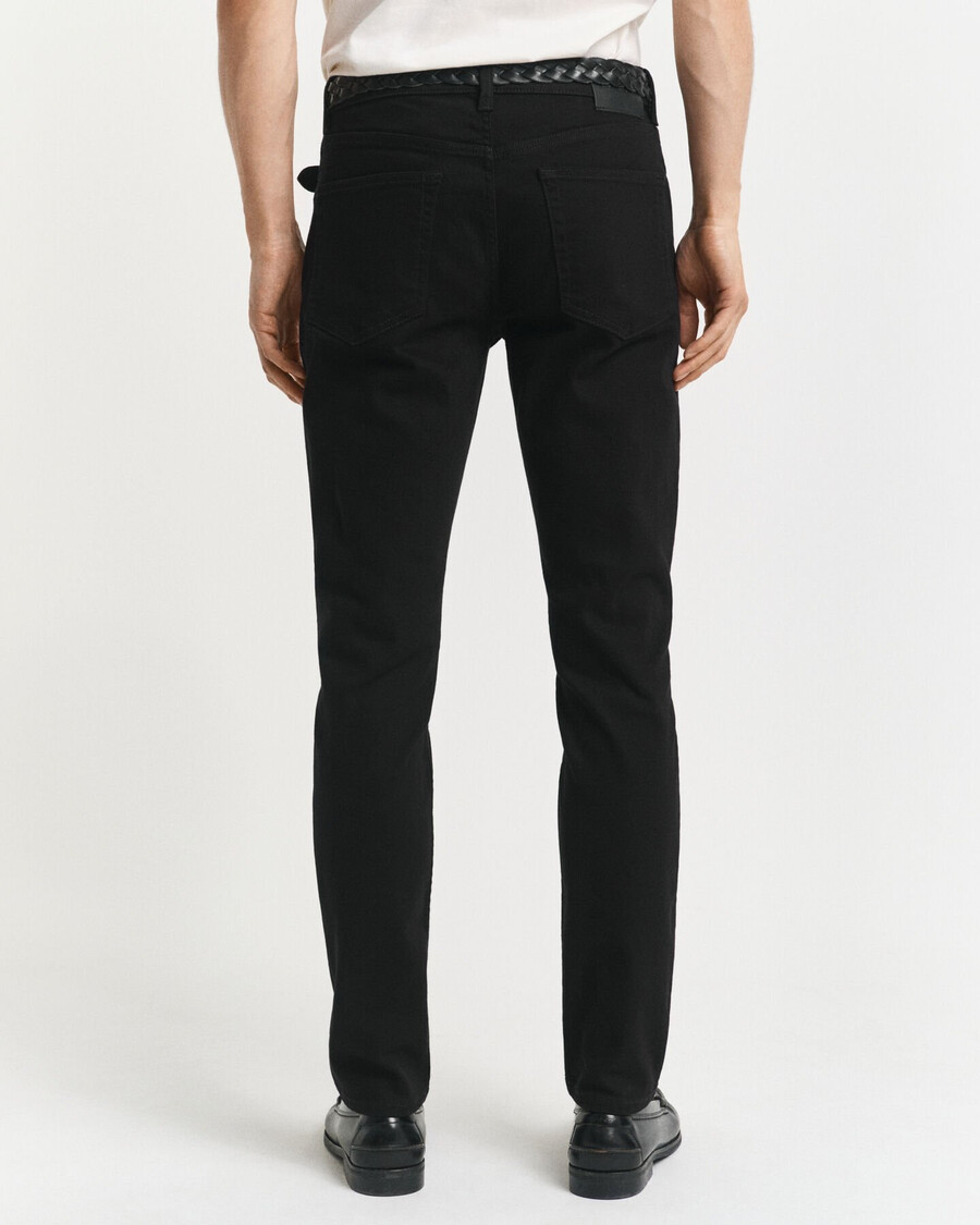 jeansy slim fit stay black – czarne