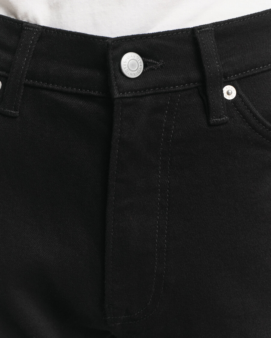 jeansy slim fit stay black – czarne
