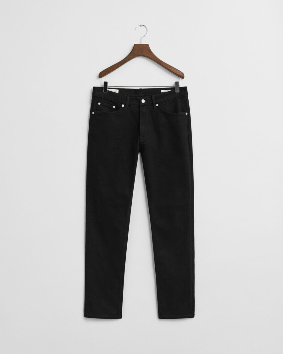 jeansy slim fit stay black – czarne