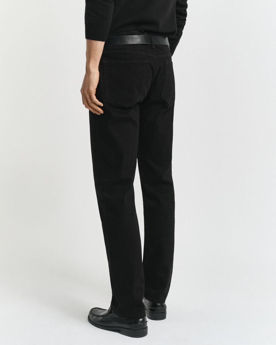 jeansy regular fit stay black – czarne