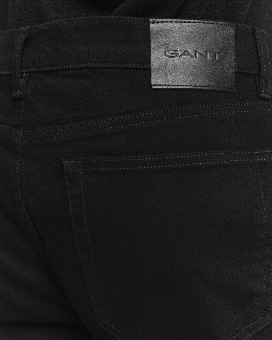 jeansy regular fit stay black – czarne