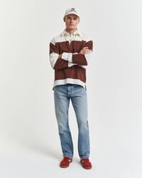 jeansy vintage washed bootcut - półjasnoniebieskie vintage