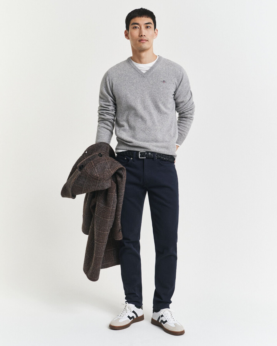 jeansy slim fit soft twill – wieczorowy błękit