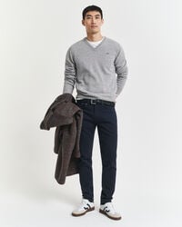 jeansy slim fit soft twill – wieczorowy błękit