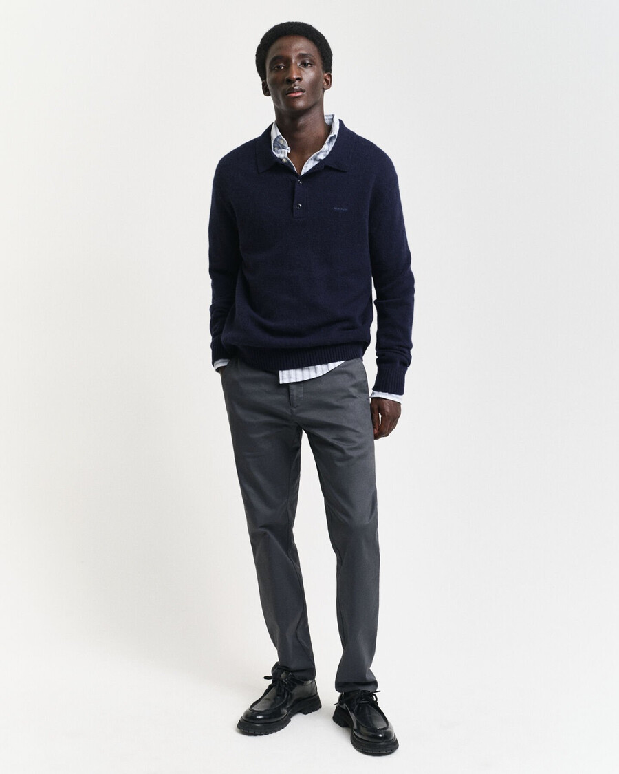chinosy slim fit - antracyt