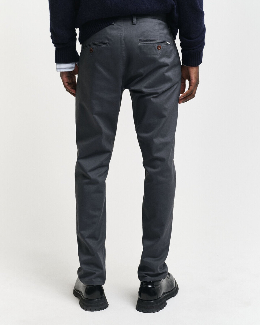 chinosy slim fit - antracyt