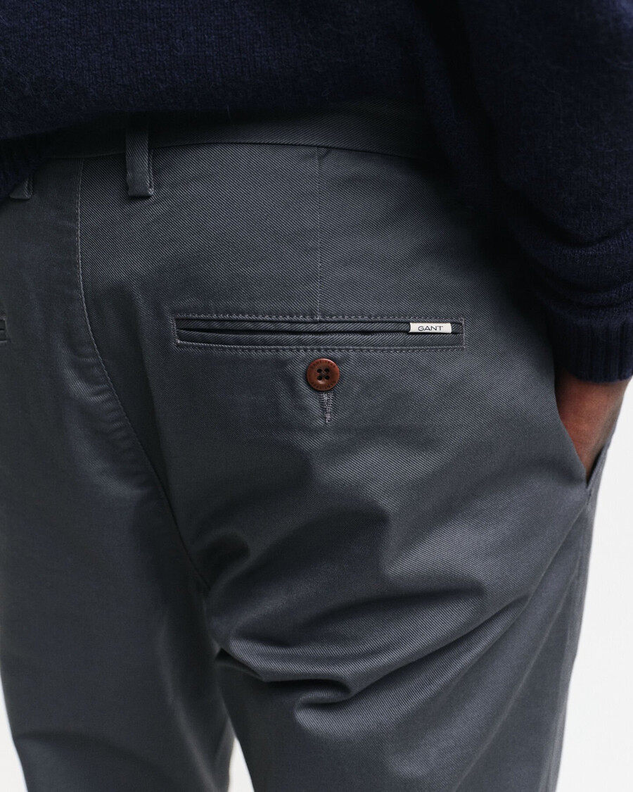 chinosy slim fit - antracyt