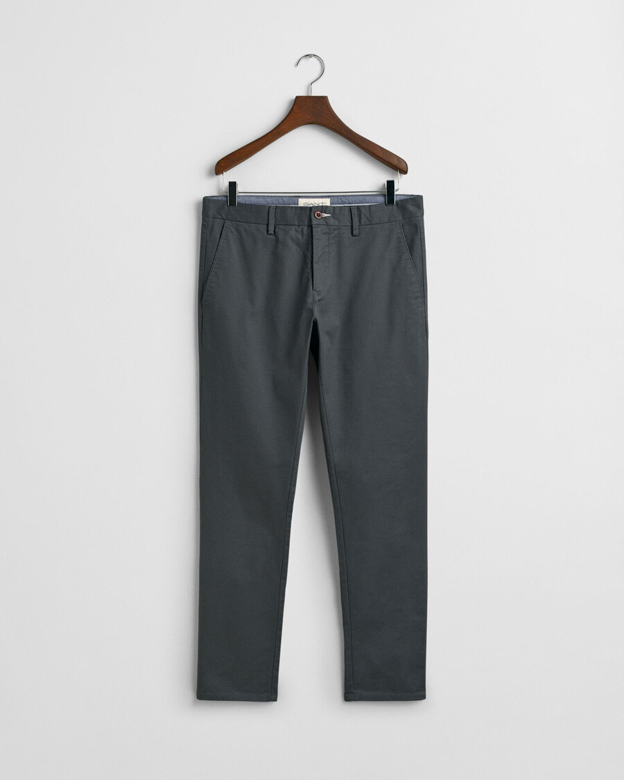 chinosy slim fit - antracyt