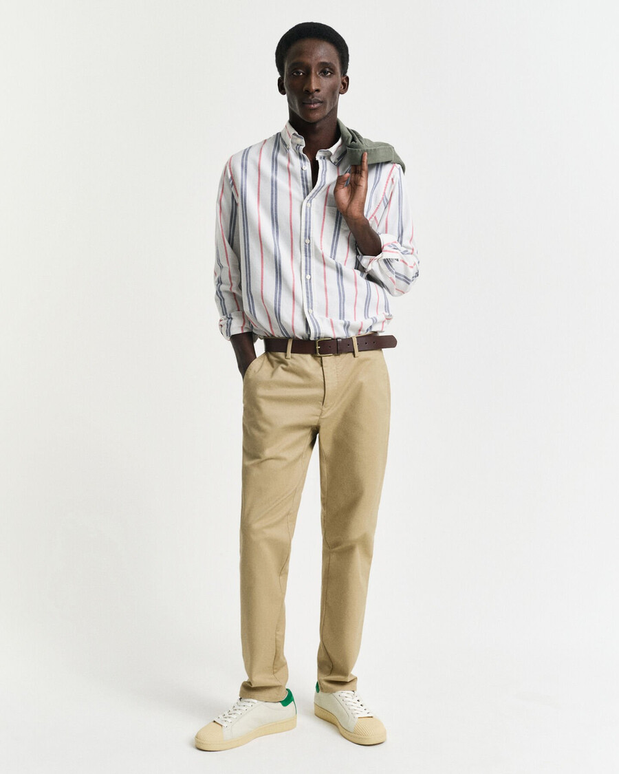 chinosy slim fit - ciemny khaki