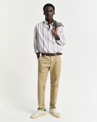 chinosy slim fit - ciemny khaki