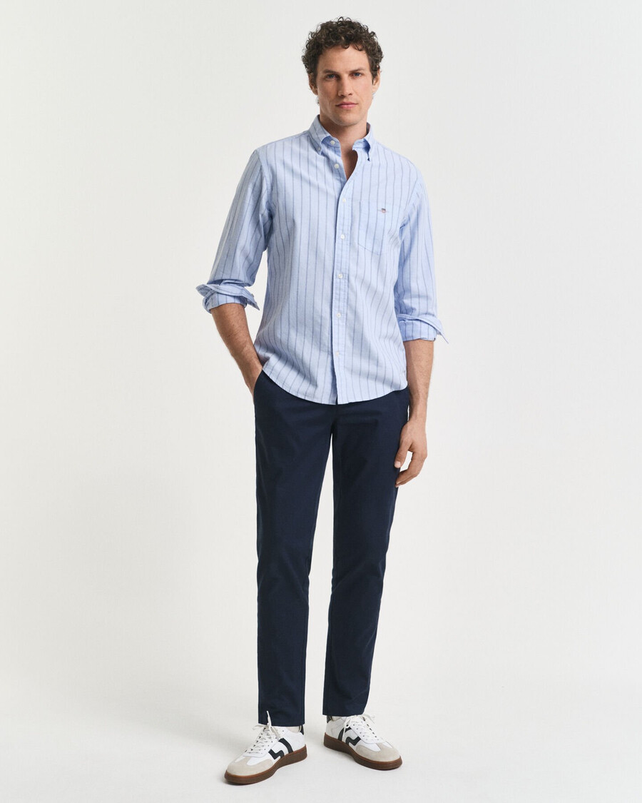 chinosy slim fit - marynarskie
